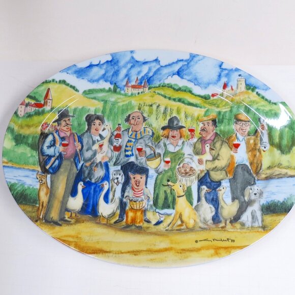Platter VTG Perigord France by Guy Buffet William Sonoma Porcelain 16